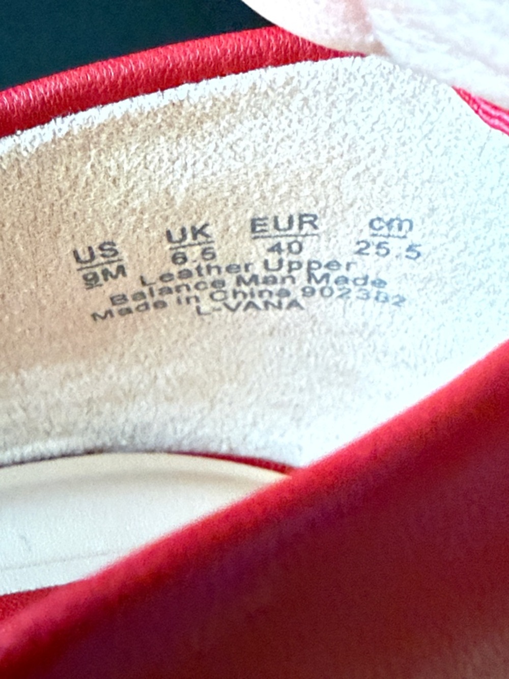 Franco Sarto Vana Red Leather Square Toe Ballet Flats Shoes Size 9M NWOT - Picture 11 of 17